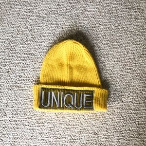 Unique yellow beanie